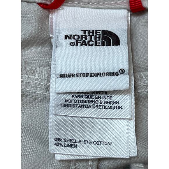 North Face Women's Khaki Flare Leg Adjustable Pullon Athletic Pants - Size 8 - Picture 3 of 9